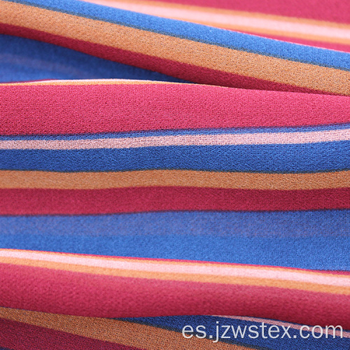 varios colores disponibles de la tela de la raya de la gasa del poliéster